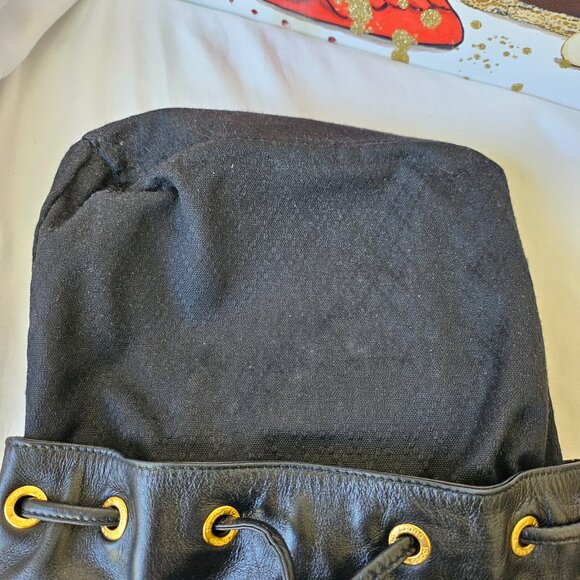 EUC Gucci Bamboo Backpack Leather Mini Black - Picture 9 of 13